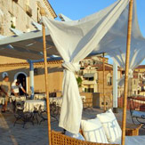 La terrazza dell'Hotel Marulivo di Pisciotta  [ clicca per ingrandire ]